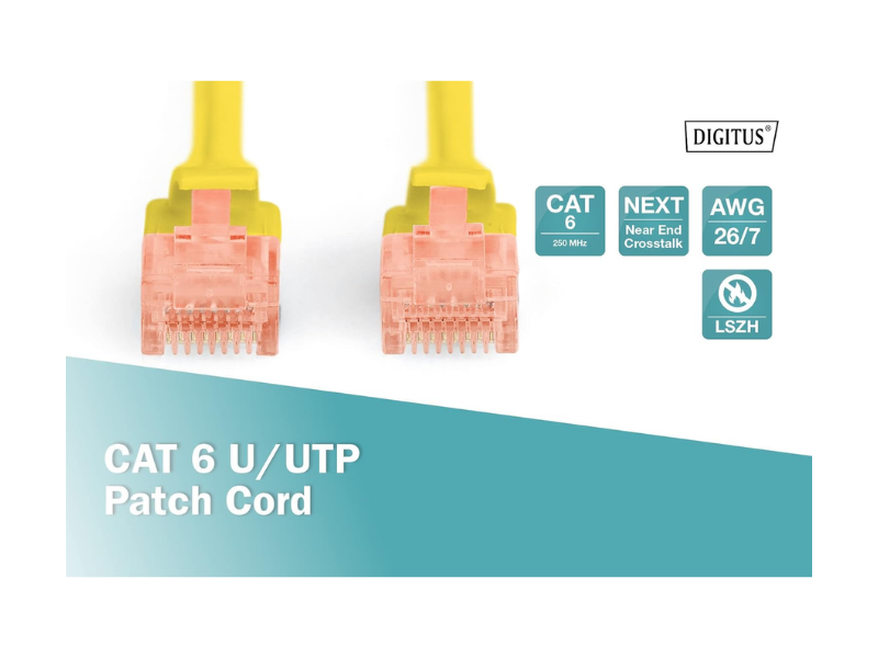 DK-1617-010 CAT 6 U-UTP patch cable, 1.m  AWG