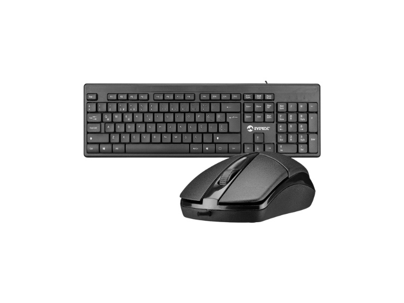 Everest KM-515 USB Kablolu Siyah Q KlavyeMouse SET