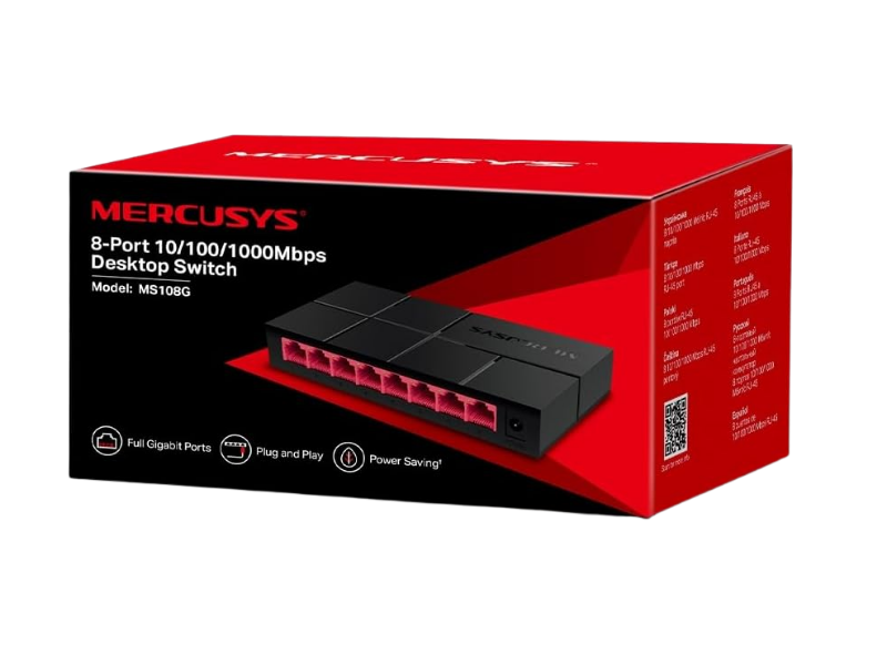 Tp-Link Mercusys MS108G 8 Port 10/100/1000  Switch
