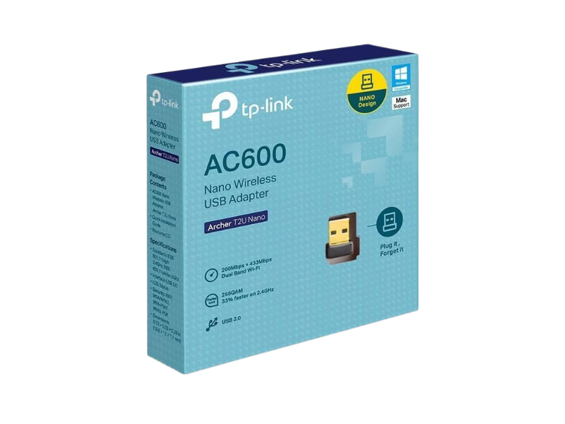 Tp-Link AC600 T2U Nano 600Mbps Dongle USB Adaptör