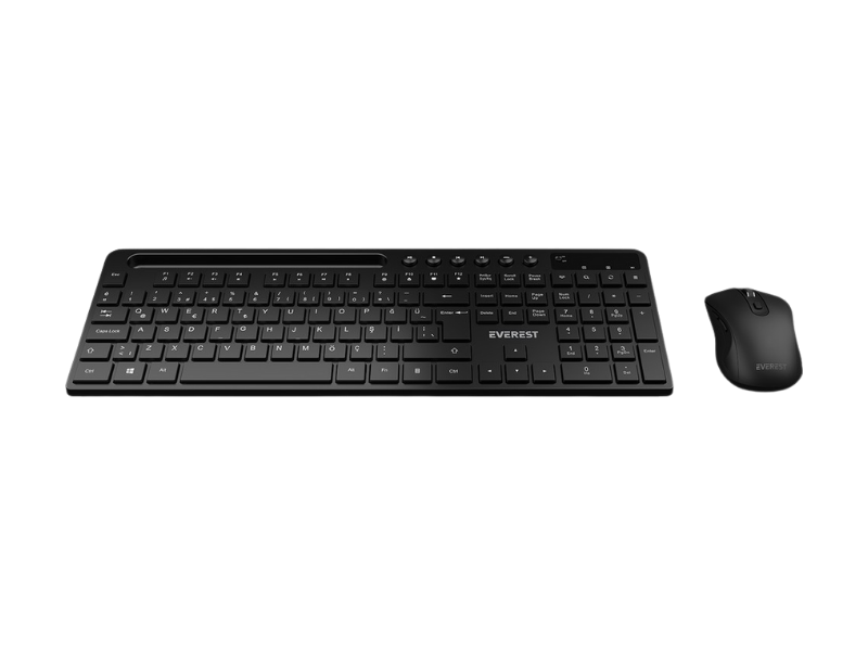 Everest KM-730 Siyah Kablosuz Q Multimedia Klavye 