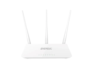 Everest EWR-F303 300Mbps 2.4GHz 3x 5dBi Anten 1x W
