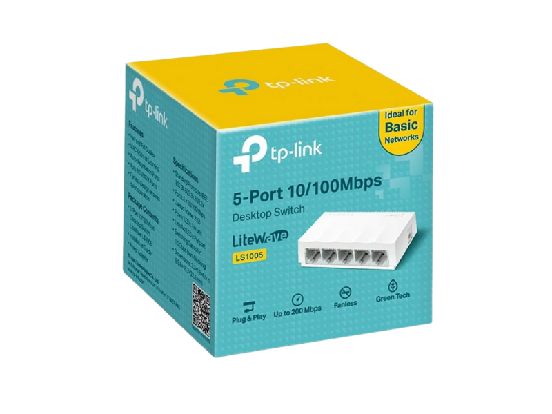 Tp-Link LS1005 5 Port Gigabt Desktop Plastic Cas