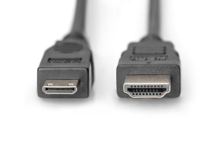 Digitus AK-330106 Kablo Mini HDMI TO HDMI Siyah(2m