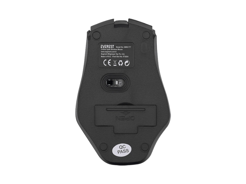 Everest SMW-777 Usb Siyah 2.4Ghz Optik Wireless Mo
