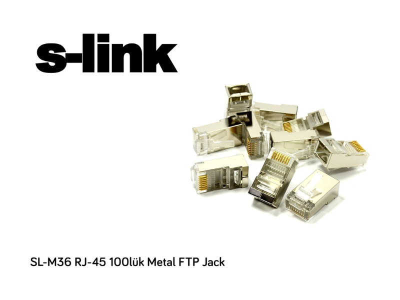 S-link SL-M36 RJ-45 100lük Metal FTP Jack